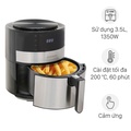 Nồi chiên không dầu Cuckoo CAF-F0410T 4.7 lít, màu đen, dung tích lớn, công nghệ RAPID AIR