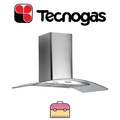 Tecnogas OPAL 90 Chimney Penghisap Asap Stainless Steel