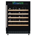 Tủ Rượu Vang Kocher KWEU-1156B - Dung Tích 135L, Kệ Gỗ Sồi Cao Cấp, Kích Thước 595x820x570mm