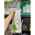 Ổ cắm điện Gongniu N1040 - 4 ổ đa năng, công tắc an toàn, dây 3m, màu trắng