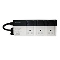 Ổ cắm có dây Panasonic WCHG28334 - 3 chấu, 3 ổ cắm, màu trắng, dài 3m