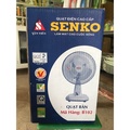 Quạt bàn Senko B102 - Quạt điện mini 8 inch, 3 cánh, màu xanh ngọc, xanh dương, môn, lá cẩm, nâu