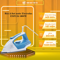 Bàn ủi hơi nước Electrolux ESI5126 - Xám đậm ánh xanh, 1.8m dây điện, 0.3L bình chứa nước