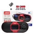 JOC TGK-123BT Radio Portabel Digital FM Dengan Bluetooth, USB/Micro SD MP3 Player, Antena Sensitiviti Tinggi - Gold