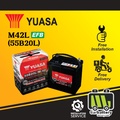 Yuasa M42 55B20L EFB Bateri Kereta - Myvi, Bezza