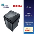 Toshiba AW-DG1600WM(SK) Mesin Basuh Top Load 15kg
