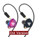 QKZ VK4 Earphone Hifi Dynamic Hi-Res Audio Headset - Hitam, Ungu