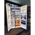 Khind RFS600A Peti Sejuk Side By Side 592L ChillMaster - Inox