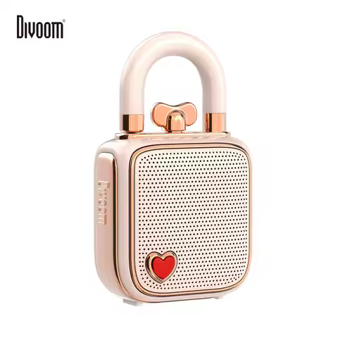 Loa Bluetooth Divoom Lovelock Pink - Thiết Bị Âm Thanh Mini Dễ Thương