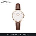 Daniel Wellington Petite St Mawes 32mm Quartz Watch - Kulit Coklat, Stainless Steel (316L)