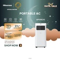Hisense AP09KVG 1.0HP Non-Inverter Portable Air Conditioner - Penyejuk Udara Mudah Alih dengan Ciri-Ciri Pintar