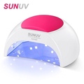 SUNUV SUN2C 48W UV LED Nail Lamp - Sterilizer untuk Pengeringan Gel Kuku dengan Sensor Pintar