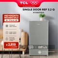 TCL ตู้เย็น 1 ประตู รุ่น RT90XFSDG ขนาด 93 ลิตร สีเทา