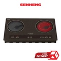 Faber FIC 3100C Built-in Ceramic & Induction Cooker Hob - Hitam, 690mm x 420mm x 83mm