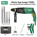 isku Rotary Hammer Bor 750W/1050W Mesin Bor Beton