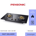 Pensonic PGH-622S Bulti In Gas Hob Dapur Stainless Steel 720mm x 400mm