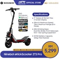 Segway ZT3 Pro E - eKickScooter Antracit 120kg Muatan Maksimum