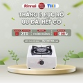 Bếp gas đơn Rinnai RV-MC15S - Mặt inox, kiềng thép tráng men, màu bạc