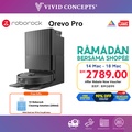 Roborock Qrevo Pro - Robot Vacuum Cleaner dengan Mop, Hitam, Kapasiti Debu 2.7L, Kuasa Hutan 7000Pa