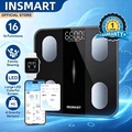 INSMART 16in1 Bluetooth BMI Weight Scale - Timbangan Badan Digital dengan 180kg Kapasiti dan Layar LED