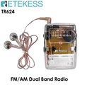 Retekess TR624 - Radio FM Portabel 2 Band Stereo Transparan