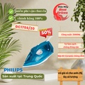Bàn Ủi Hơi Nước Philips GC1756 - 2000W, Xanh Dương, Dung Tích 220ml