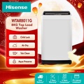 Hisense WTAR8011G Top Load Washing Machine 8.0kg - Light Grey
