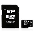 Silicon Power SP016GBSTH010V10-SP microSDHCカード 16GB Class10 (アダプター付)