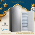 Midea MUF-208SD Peti Sejuk Tegak 188L, Perak, Kapasiti Besar & Hemat Tenaga