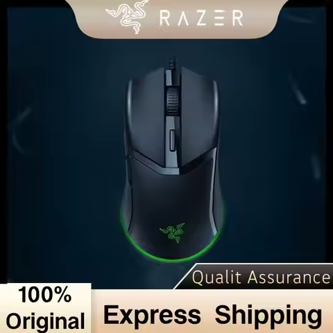 Razer Cobra 有線遊戲滑鼠 黑色 58g 輕量 8500DPI 光學感測器 第3代光學滑鼠按鍵軸