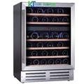 Tủ Mát Rượu Kaff KF-WC01 - Dung Lượng 56 Chai, Màu Đen, Kích Thước 595x820x575mm