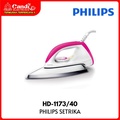 Setrika Kering Philips HD1173|40 Pink, Ceramic 4 Lapis - philips saeco