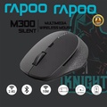 Rapoo M300 Silent - Tikus Wayarles Multi-Mod Dark Grey