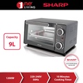 Sharp EO9MTBK Oven Toaster 9L - Kapasiti Besar, Pemanasan Cepat & Aman