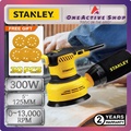Mesin Amplas Orbital Stanley SS30 5" - Kuasa Elektrik 300W, Sistem Velcro Mudah Ganti