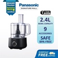 Panasonic MK-F510KSK 2.4L Food Processor - Pemproses Makanan dengan 9 Aksesori untuk 25 Fungsi