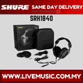 Shure SRH1840 Professional Open Back Headphones - Over-ear, Hitam, 40mm Driver, 2.1m Kabel