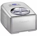 Mesin Pembuat Es Krim dan Gelato Cuisinart ICE-100BC, Kapasitas 1.5 kg/Batch, Timer LCD 60 Menit, BPA Free