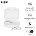Tai nghe Bluetooth Shokz OpenFit Air - True Wireless, Không Nhét Tai, 3 Màu Trắng, Hồng, Đen