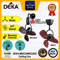 Kipas Dinding deka MDC168 16" Hitam + Kayu (Dual Warna)