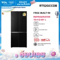 TCL ตู้เย็น 4 ประตู Free Builtin สีดำ รุ่น RT52GCCDB ขนาด 521 ลิตร