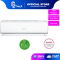 Sharp AHA9WCD2 1HP Non-Inverter Air Conditioner - Pemacu Udara Dinding untuk Penggunaan Rumah
