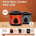 KIRIN Rice Cooker KRC 238 - Memasak, Mengukus, dan Menghangatkan dengan Mudah