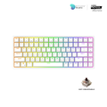 Royal Kludge RK84 คีย์บอร์ดกลไก 75% ไร้สาย 3 โหมด สีขาว/ดำ