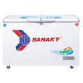 Tủ đông mát Sanaky VH-3699W1 260 lít, dàn lạnh bằng đồng, màu trắng trung tính, 2 cánh