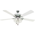 UCHIDA CF-253 Kipas Angin Gantung 52 Inci 5 Baling Kayu + Lampu 4 Buah - Pilihan Warna