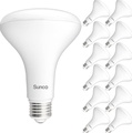 Sunco LED BR30 16W 5000K Daylight 12 Pack, Flood Light Bulb E26 Base Indoor Lighting