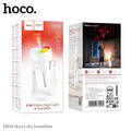 HOCO HX34 เครื่องทำความชื้นพกพา 2in1 โคมไฟกลางคืน RGB ความจุ 280ml สีขาว