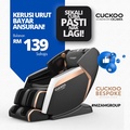 Cuckoo BESPOKE Massage Chair - Pijat Profesional di Rumah Anda (Hitam, Emas, Putih)