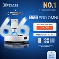 Ecovacs N30 PRO OMNI Robot Vacuum Cleaner - Hitam, Putih | 10,000 Pa Suction Power | ZeroTangle™ 2.0 Brush System